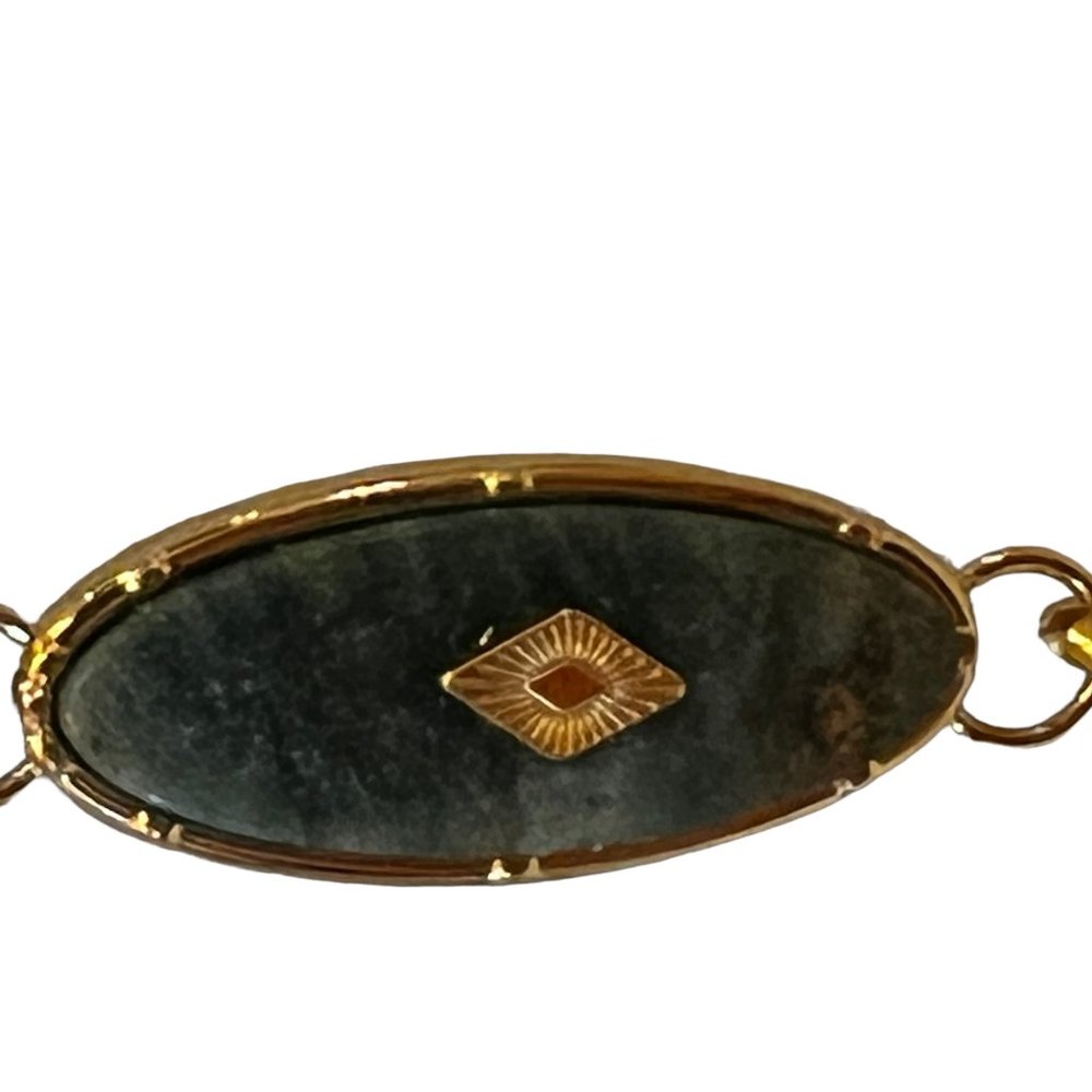 New Eye Candy Los Angeles Gold & Green Granite Bracelet - Picture 4 of 6